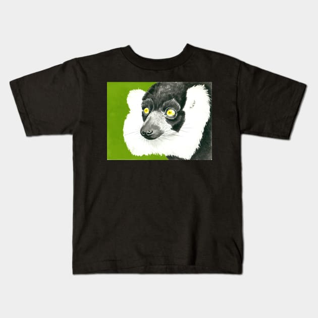 Lemur Kids T-Shirt by katerinamk